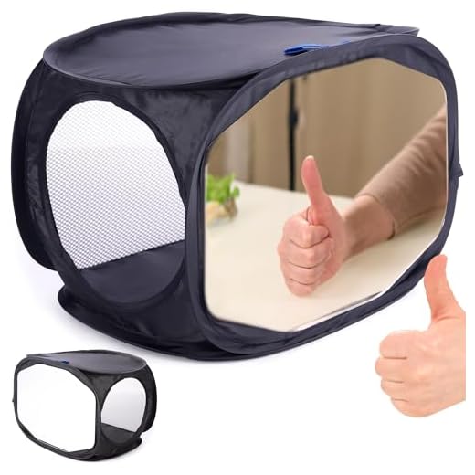 ODOXIA Terapia con Espejo para Mano Post-Ictus| Rehabilitacion Mano | Caja de Espejo para Rehabilitación Post-Ictus | Ayuda para Terapia de la Mano | Mirror Box para PLP CRPS Lesiones Nerviosas y Más