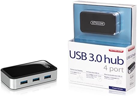 Close-up of Sitecom CN-071 USB 3.0 Hub showing ports