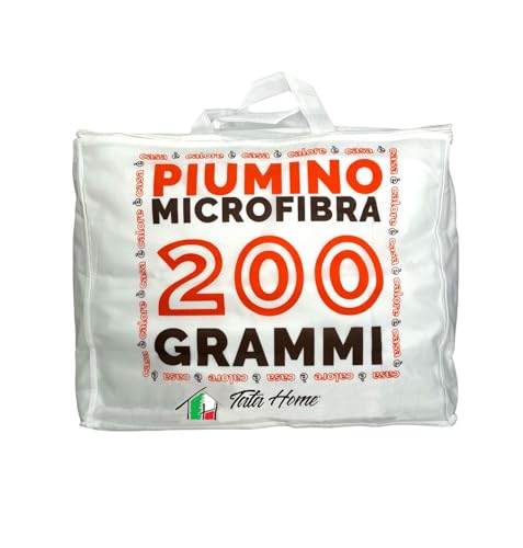 Tata Home SPRING Piumino PIAZZA MEZZA Primaverile Autunnale Mezza Stagione in Morbida Microfibra Anallergica peso 200 gr/mq Misura cm 200x200