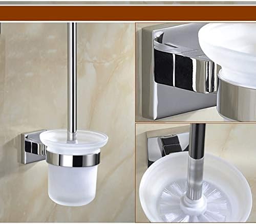 JSEIAJB Toilet Brush and Holder, Bowl for Bathroom, Cleaner, Odor Free, Bronze image 4
