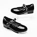 Stelle Girls Tap Shoes Toddler Dance Shoes PU Leather Easy Strap(Toddler/Little Kid/Big Kid)(Black,9MT)