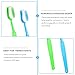 Ceonam 2 Pack 15.75x1.57 Inches Giant Toothbrush Props, Oversized Gag Novelty Bath Brushes, Huge Comedy Item for Costume Accessory, Photo Shoots, Party Favors, Pet Grooming, Green and Blue