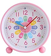 KIPIDA Kinderwecker Digital, Kinderwecker Ohne Ticken, Lernwecker Lernuhr Weckuhr Kinderuhr Lautl...