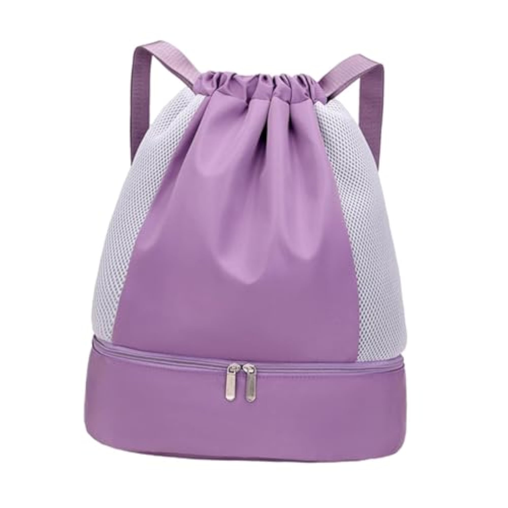 Waterproof Drawstring Gym Bag for Sports, Purple