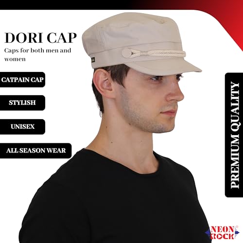 Image of NEON ROCK Men Women Stylish Dori Cap Stylish Premium Cotton Hat Cap for Summer, Winter, Spring, Autumn and All Activities, Freesize Pack of 1
