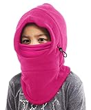 Kids Balaclava Ski Mask - Winter Ninja Face Mask with Hood - Cold Weather Snow Hat & Neck Warmer for...