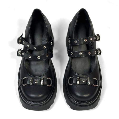 Kawii Shoes Bow Pearl Heels Lolita Platform Heels for Women Lace Cute Mary Janes Pumps 6