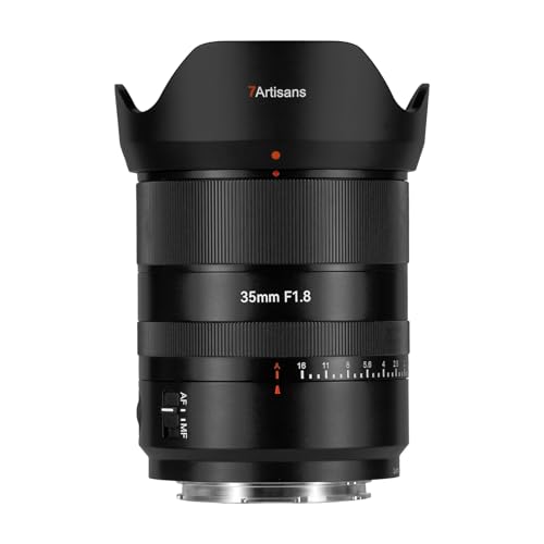 7artisans AF 35mm F1.8 L�}�E���g �t���T�C�Y �P�œ_�����Y (�������K�i�E���[�J�[2�N�ۏؕt) �I�[�g�t�H�[�J�X ����a STM �W�������Y �������� �|�[�g���[�g �{�P�� ���i�K�i�胊���O Vlog�B�e���� ���������Y �u���b�N 