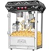 Good Time Countertop Popcorn Machine 3 Gallon Popcorn Popper, 8oz Kettle, Warmer, and 5 All-in-One Kernel Packs by Great Northern Popcorn (Black)