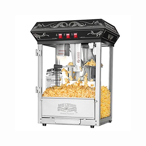 Good Time Countertop Popcorn Machine – 3 Gallon Popcorn Popper, 8oz Kettle, Warmer, and 5...