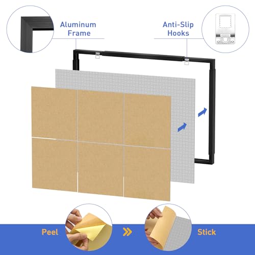 MICEPLAY Adjustable Puzzle Frame for 1000/1500/2000 Piece Puzzles, Poster Frame for Wall Mounting, Horizontal & Vertical Display, Black Picture Frame for Home Decor by MICEPLAY - Image 5