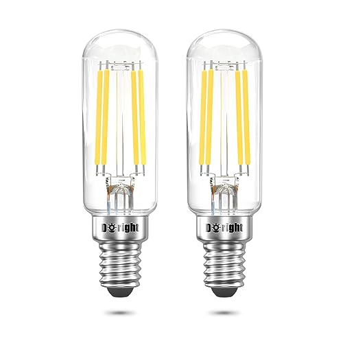 DoRight Bombillas LED E14 para Estufas Tubulares de Incandescencia 4W T26 Ajustables a La Luz 6000K de Color Blanco Frío, Equivalentes a Bombillas Incandescentes de 40W