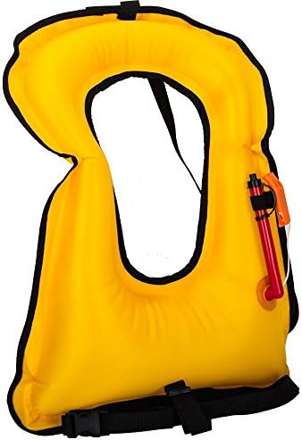 Ruipoo Inflatable Life Jacket, Snorkeling Diving Safety Vest for Kayaking Rafting Swimming