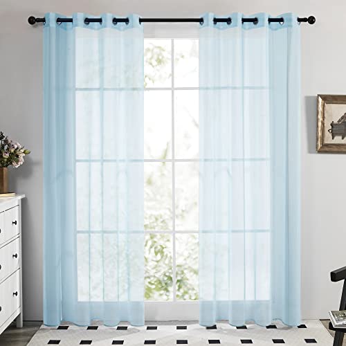 Deconovo Tende per Finestre con Anelli Trasparenti...