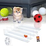 Premium Under Couch Blocker for Pets – 16" L x 3.2" H Gap Filler for Bed Clear Toy Blockers for Furniture Bed Bumpers for Toddlers Pets Sofa Protector Dog Cat Sliding (5 Pieces)