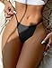 ohyeah Womens Thong Underwear G String T-back Tangas Lace Plus Size Panties Black Micro G-string Thongs Rhinestones Shine Cheeky Bikini Bottom XS-S
