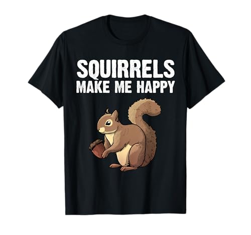 Funny Squirrel Designs For Men Women Kids Chipmunk Lovers T-Shirt