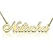 Produktbild HACOOL Name personalisierte 18 Karat vergoldet Beauty Name Halskette Anhänger Schmuck Custom Made mit any Namen (Gold)