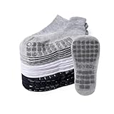 Bearbay Baby Non Slip Ankle Socks with Grippers (9 Pair) for 0 months-7 years old Walking Socks for Infant Toddler Kids Boys Girls