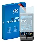 atFoliX Schutzfolie kompatibel mit HTC Desire Z Folie, ultraklare FX Bildschirmschutzfolie (3X)