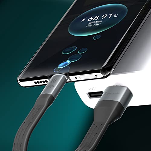 USB C Android Auto Cable,10Gbps 3A Fast Charging USB to USB C Cable,5“ Short USB 3.1 Gen 2 Cable Compatible with Quest Link, SSD, Power Bank, Charging Station, iPad Pro Mini, MacBook Pro,S21 by Rovermeta - Image 5