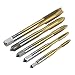 AHYYLKLPER 5Pcs High-Speed Steel Spiral Point Tap Set Metric Screw Thread Taps Machine Screws Tapping Bits M3 M4 M5 M6 M8 Threading Tools Hand Tool Accessories