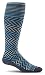 Sockwell Women's Chevron Graduated Compression Socks, Navy, Medium/Large