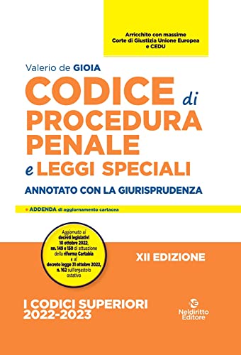  Codice di procedura penale e leggi speciali. Annotato con la giurisprudenza