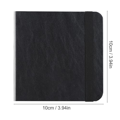 Onythral Watercolor Sketchbook, 300gsm Pocket Watercolor Journal 10x10cm, 30 Sheets Fine Grain Paper for Daily Art Journaling Quick Sketches Travel Artists and Students (Black) - Image 9