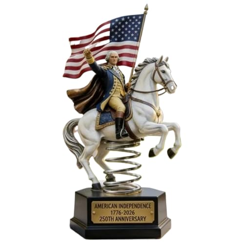 Materiale durevole: decorazione per la casa, decorazione da parete per la casa. Queste statuette di cavalli sono dotate di una base robusta e ponderata, impediscono il ribaltamento e offrono una funzionalità affidabile come articolo decorativo retrò che si inserisce perfettamente in uffici domestici o interni in stile vintage
