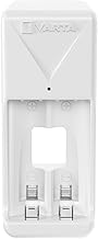 VARTA Battery Charger, Charger for Rechargeable Batteries, Charge 2 AA/AAA Simultaneously, Unequipped, Mini Charger