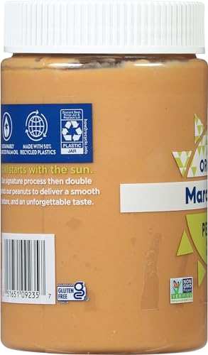 MaraNatha Organic Peanut Butter (No Stir), Creamy, 16 Oz (Pack of 4)