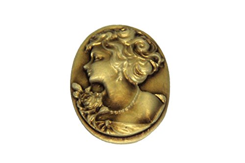 Victorian Lady Cameo Cabochon 40x30mm (1)