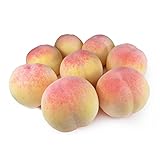 GuCra 桃 本物そっくりな模型 8個セット 食品サンプル 果物模型 (UP)