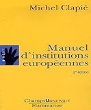  Manuel d\'institutions europeennes (ne)
