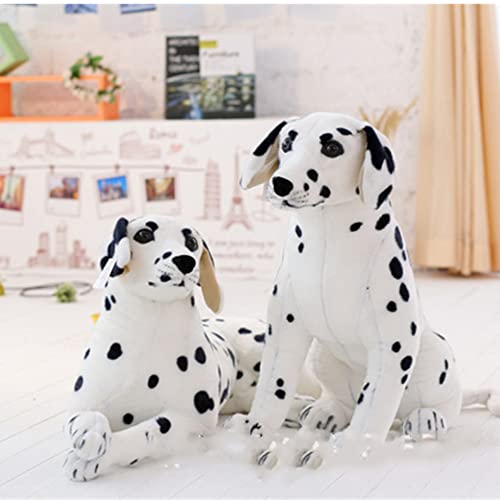 OUKEYI 18.9 Inch Realistic Stuffed Animals Dog Dalmatian Plush Toys,Plush Animal Gift for Boy or Girl, White With Black Spots, Large - Image 3