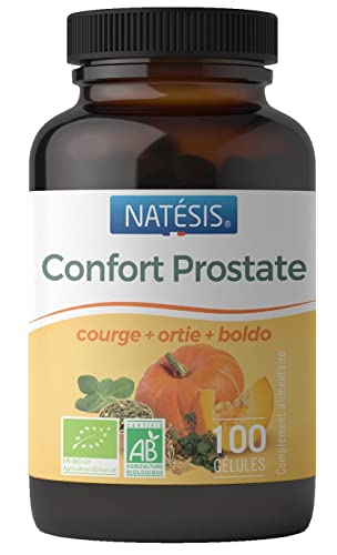 Natésis — Confort Prostate Bio — 100 Gélules — Troubles Urinaires Hommes — Complexe Efficace de Haute Qualité Extraits de Pépin de Courge, Racine d’Ortie et Feuille de Boldo Cover
