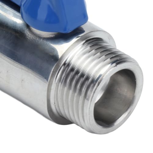 Válvula de bola mini de acero inoxidable con rosca de 5/8 NPT hembra a macho 6