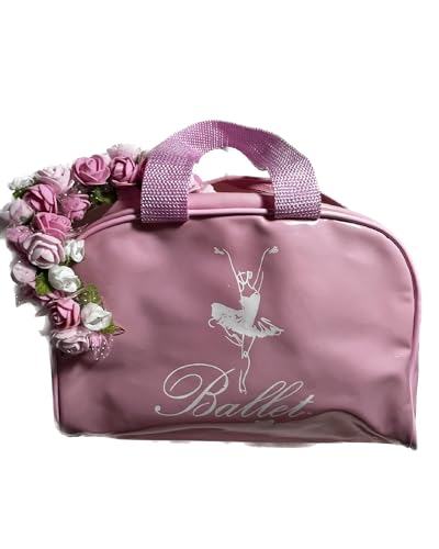 Bolsa/Mala de Mão Infanto-juvenil Rosa Verniz Meninas Ballet Porta Sapatilhas/Acessórios para dança.