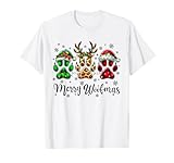 Photo Gallery merry woofmas dog paws christmas renna babbo natale luci maglietta Photo Gallery merry woofmas dog paws christmas renna babbo natale luci maglietta