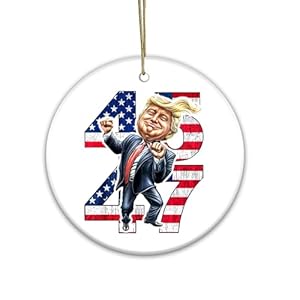 Trump Ornament 2024 | Trump 45-47 Ornament, Trump MAGA 2024 Ornament, Trump Christmas Ornament 2024, Trump Supporters, Trump Ornament, Trump Merchandise, Trump Gifts (Trump 45 47)