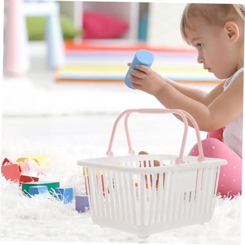 Cesta de plástico pequeña ligera y duradera para escritorio 8