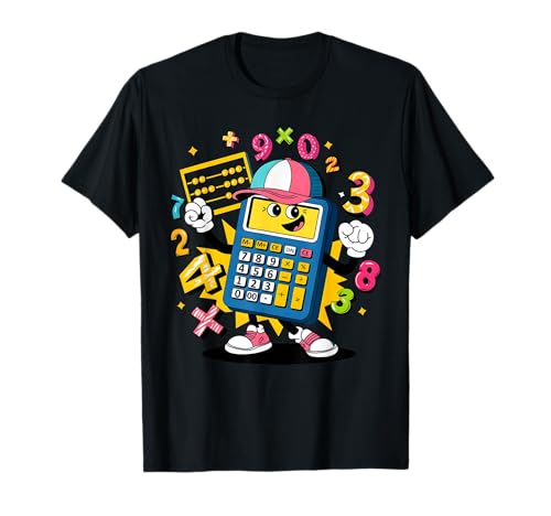 Número Día Calculadora Números Día Niños Disfraz Matemáticas Día Niño Camiseta