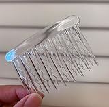 16 Stück Französische Seitenkämme und Steckkamm Haare, Haarkamm zum Stecken, Kunststoff Hair Accessories,Zähne Seitenscheitel Kamm Haarkamm-Zubehör-Set French Comb clips Gedrehtem Dekorativer,3 Farbe