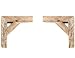 BarnwoodUSA | Set of 2 Farmhouse Corbels for Door Way Corners, Counter Top, Shelves | 100% Up-Cycled Reclaimed Wood