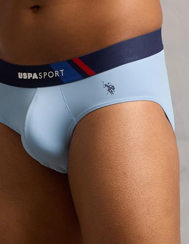 Image of U.S. Polo ASSN. Men's Nylon Micro Fibre Sports High Stretch Underwear Briefs