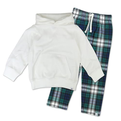 Ensemble sweat et pantalon de survêtement à carreaux pour garçon et fille