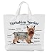 Merchandise for Fans Einkaufstasche - 45 x 42 cm x 9,5 cm, 18 Liter - Motiv: Yorkshire Terrier Alternative Anatomie - 01
