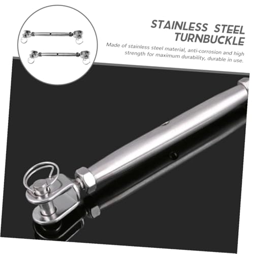2 piezas Tensores de Cierre para Cable de Acero Inoxidable con Mandíbula para Ajustar Tensión, Uso Industrial miniatura 6