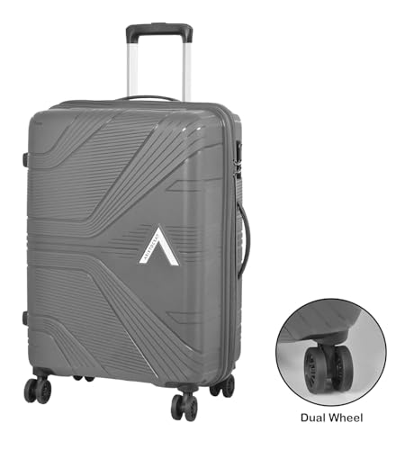 Image of VIP Aristocrat Trolley Bag Set, 55 /65 /75 cm, Hardside PP Shell, Dual Wheels, Multi-Stage System, 3-Year Warranty (Navy Blue, Set of 3) (Silver, Set of 3)